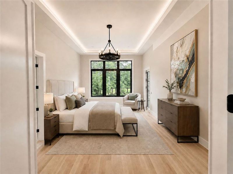 Furnished interior view inside a new home in , Alpharetta (Image 14).