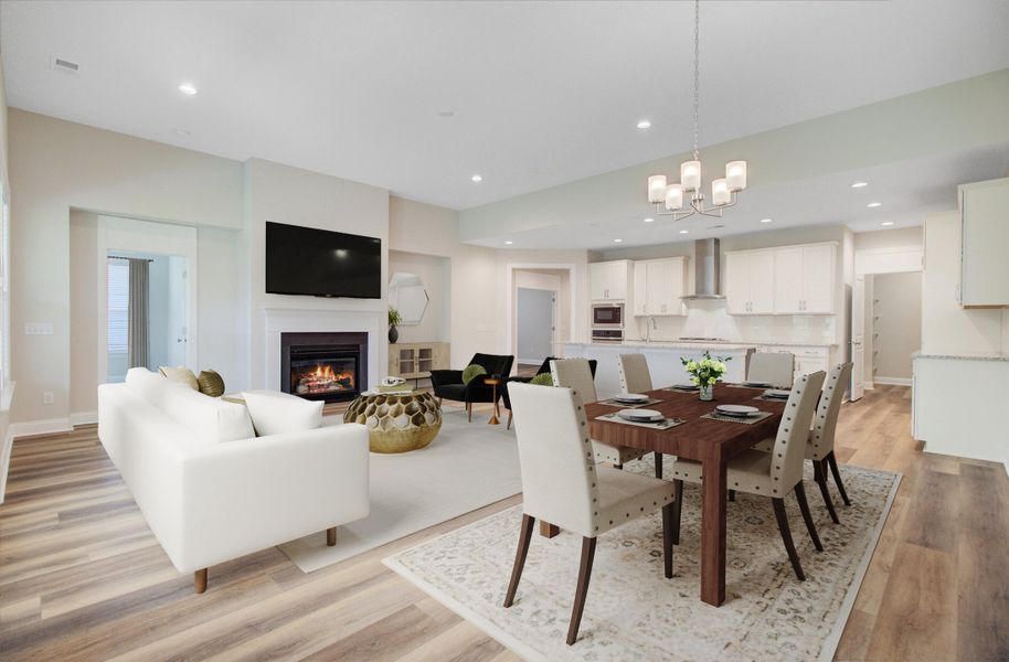 Furnished interior view inside a new home in , Summerville (Image 8). Furnished interior view inside a new home in , Summerville (Image 8).