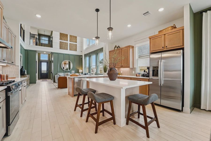 Representative furnished interior of a home built from the Laramie by Chesmar Homes in Wildrye 45', Waller (Image 8).