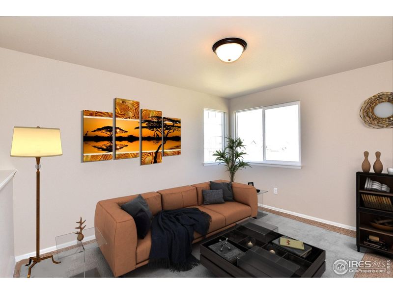 Furnished interior view inside a new home in Union Colony West, Greeley (Image 8).