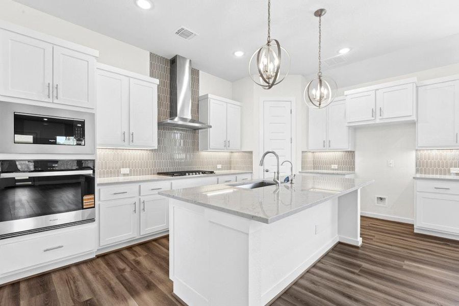 Furnished interior view inside a new home in University Heights, Round Rock (Image 4).