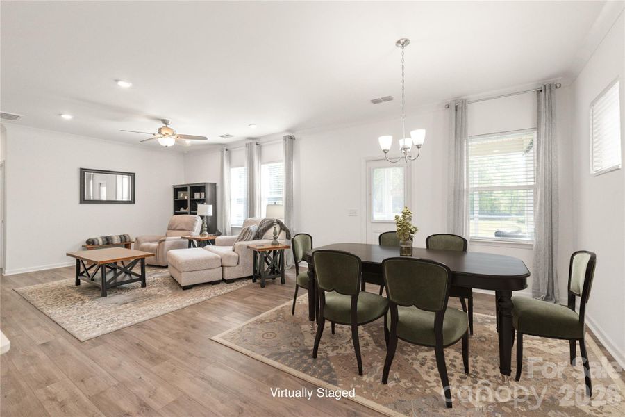 Great natural light adds to this comfortable living area