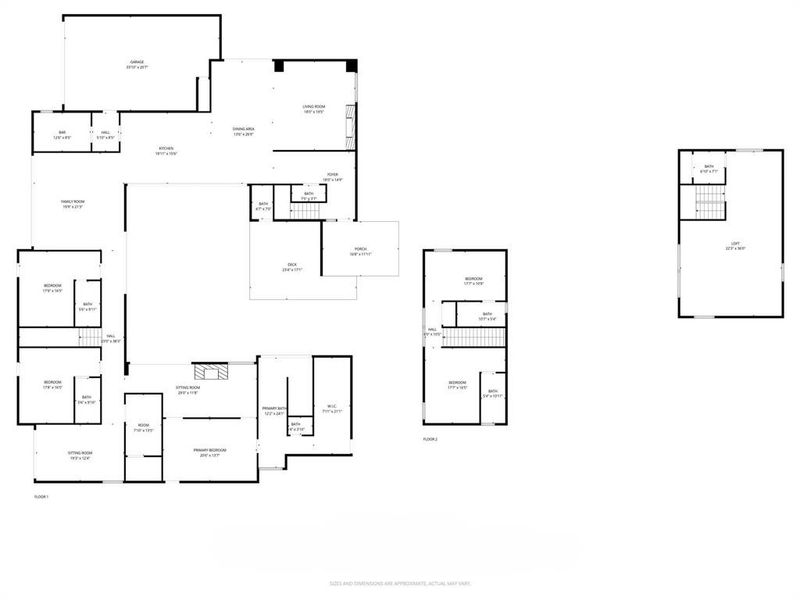 2D floor plan layout of this home in , Dallas, TX (Image 3).
