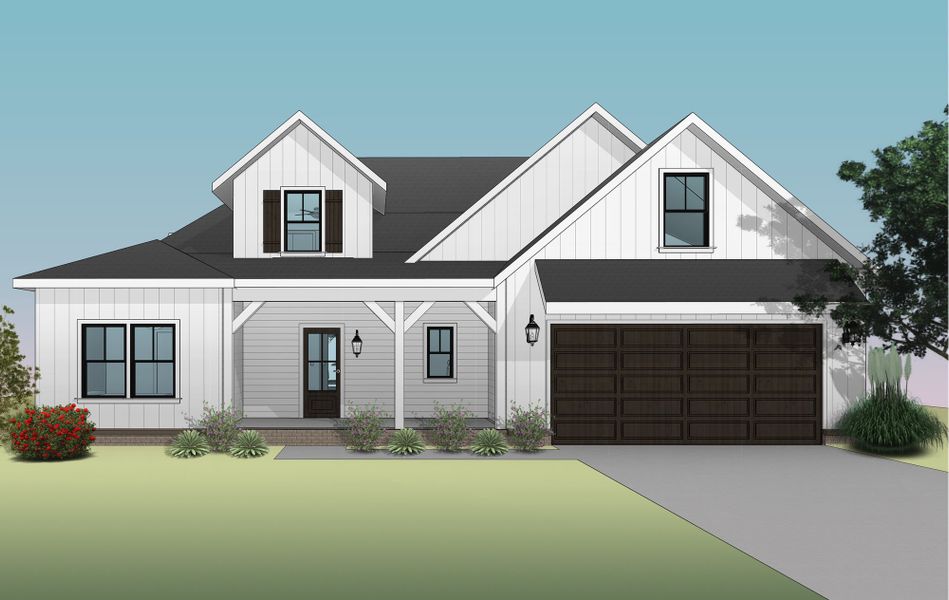 Representative rendering of the exterior for the Autumnbrook A by Riverstone Construction, LLC (Image 5).