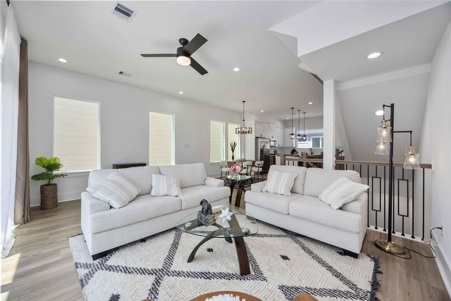 Furnished interior view inside a new home in , Houston (Image 13). Furnished interior view inside a new home in , Houston (Image 13).