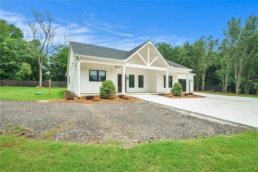 Exterior details and patio area of a home in , Conyers (Image 2). Exterior details and patio area of a home in , Conyers (Image 2).