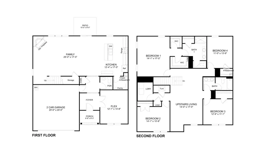 2D floor plan layout of this home in Millstone Village, Morristown, TN (Image 2).