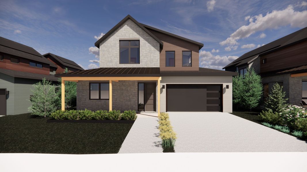 Exterior Color Palette 6:The Larkspur in Exterior Color Palette 6 - a crisp, modern palette that gives the home a fresh, contemporary feel. Exterior Color Palette 6:The Larkspur in Exterior Color Palette 6 - a crisp, modern palette that gives the home a fresh, contemporary feel.