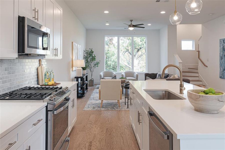 Furnished interior view inside a new home in , Dallas (Image 4). Furnished interior view inside a new home in , Dallas (Image 4).