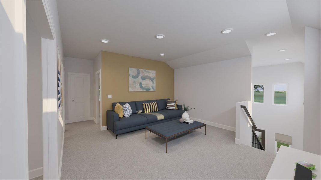 Furnished interior view inside a new home in Oakberry Trails, Waller (Image 21).