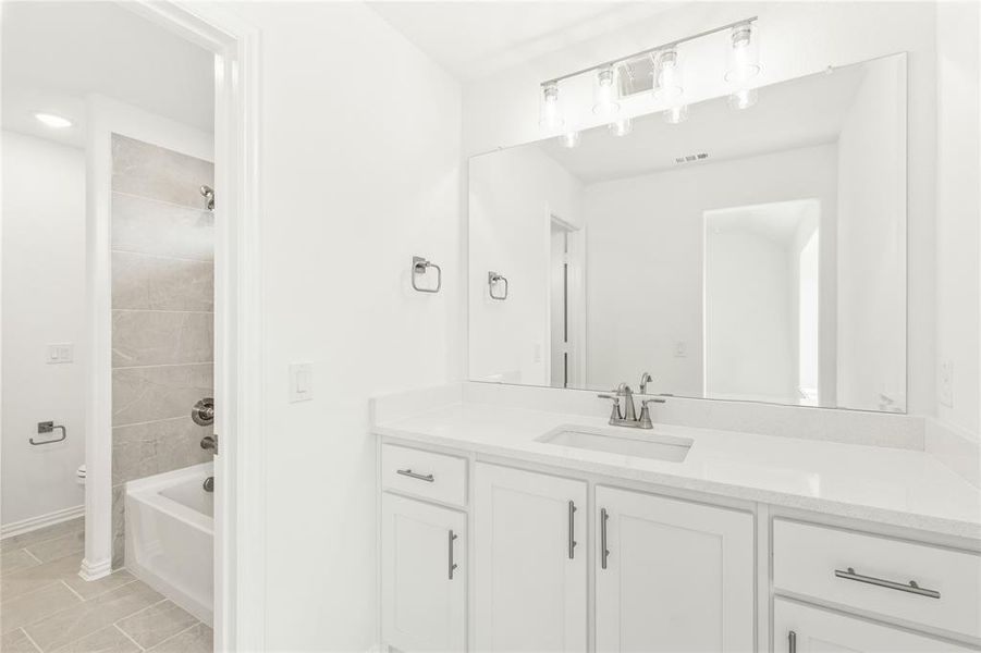 Furnished interior view inside a new home in Sutton Fields, Celina (Image 9).