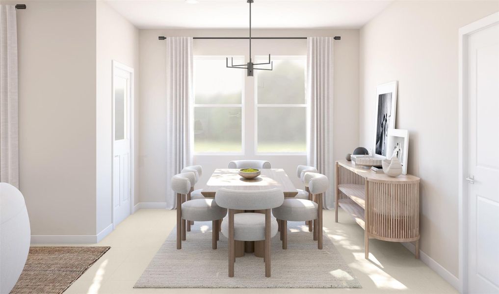 Charming dining area (*Artist rendering used for illustration purposes only.)