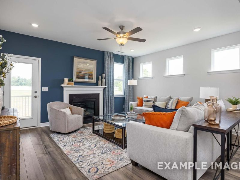 Furnished interior view inside a new home in Woodland Crossing, Zebulon (Image 13).