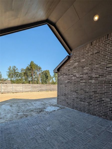 Exterior details and patio area of a home in Artavia, Conroe (Image 4). Exterior details and patio area of a home in Artavia, Conroe (Image 4).
