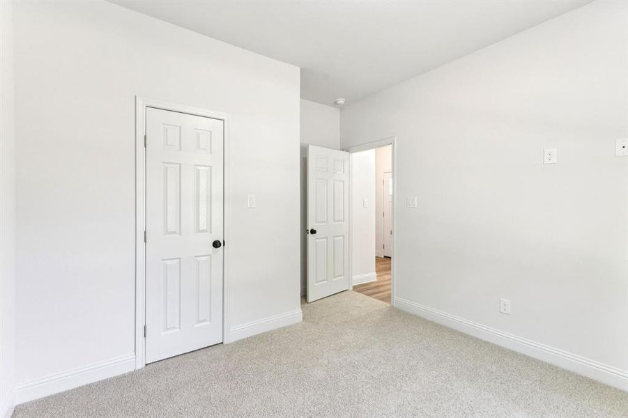Second bedroom with walk-in closet
