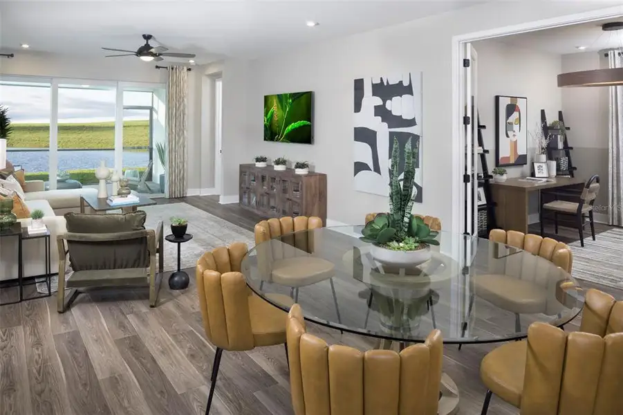 Furnished interior view inside a new home in Brightmore at Wellen Park, Venice (Image 8).