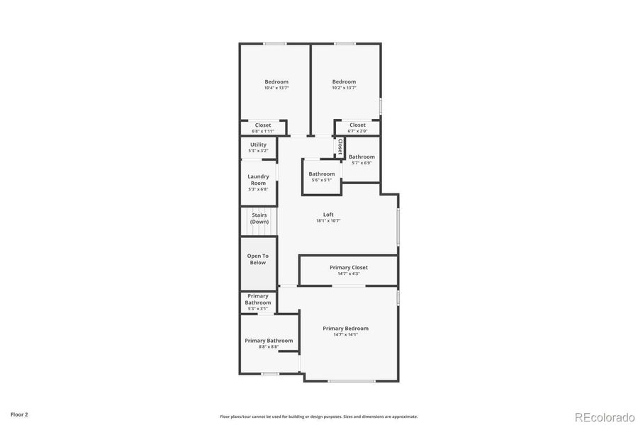 2D floor plan layout of this home in Uplands, Westminster, CO (Image 4).