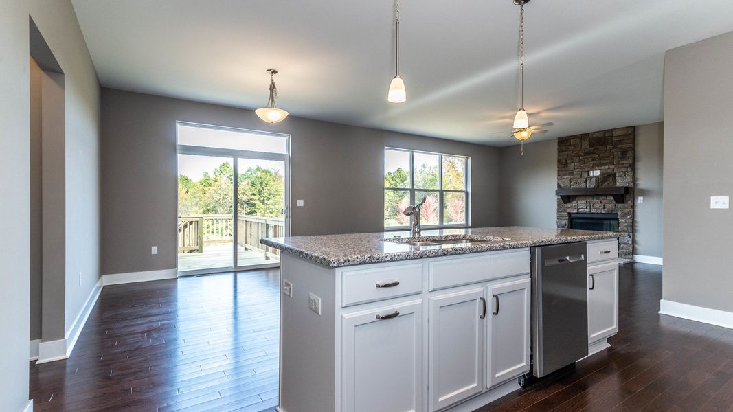 Representative furnished interior of a home built from the The Boulder Side Entry by Norfolk Homes in The Grande Estates, Jackson (Image 6).