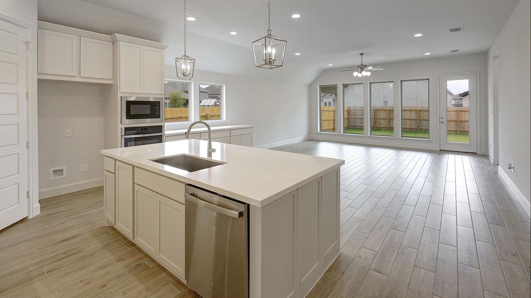 Furnished interior view inside a new home in Alsatian Oaks 50', Castroville (Image 9). Furnished interior view inside a new home in Alsatian Oaks 50', Castroville (Image 9).