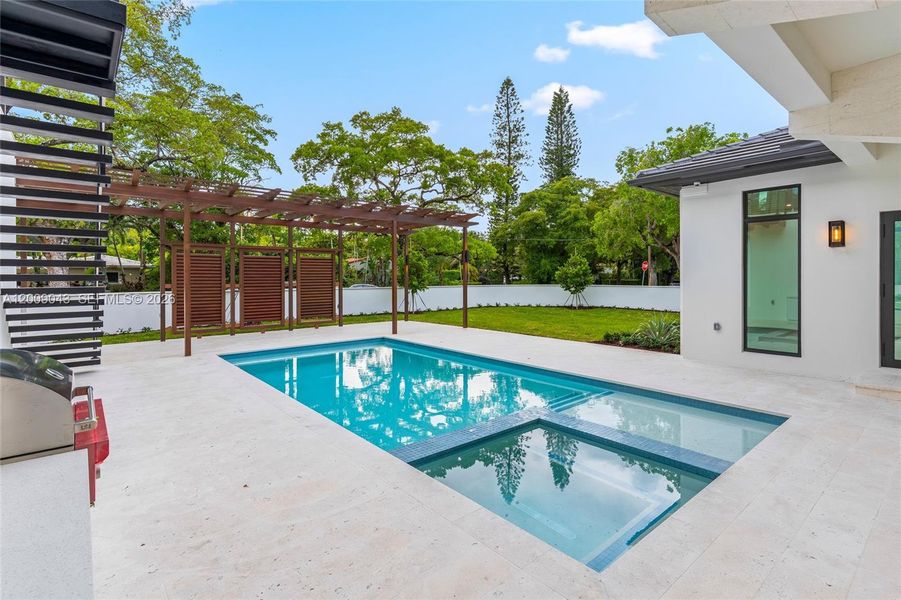 Exterior details and patio area of a home in , Coral Gables (Image 20).