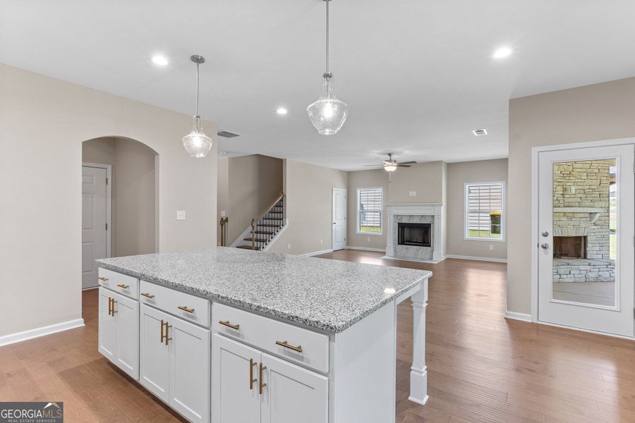 Furnished interior view inside a new home in Juliette Crossing, Forsyth (Image 38).