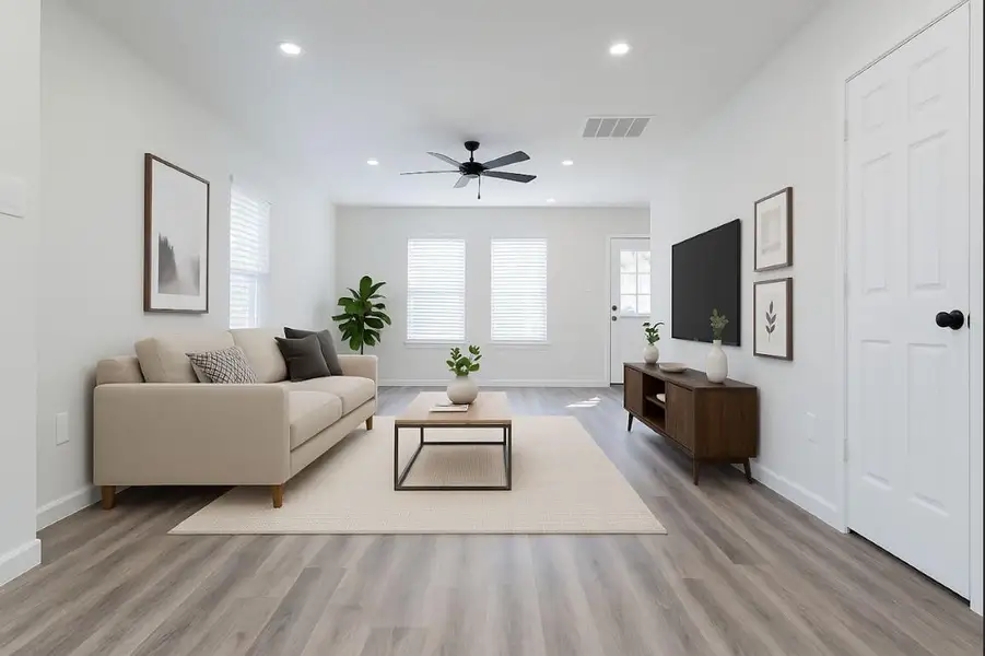 Furnished interior view inside a new home in , Houston (Image 6).