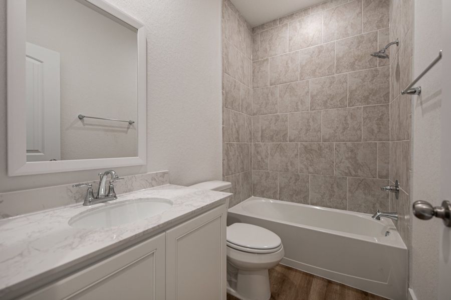 Furnished interior view inside a new home in Stillwater Ranch, San Antonio (Image 26).