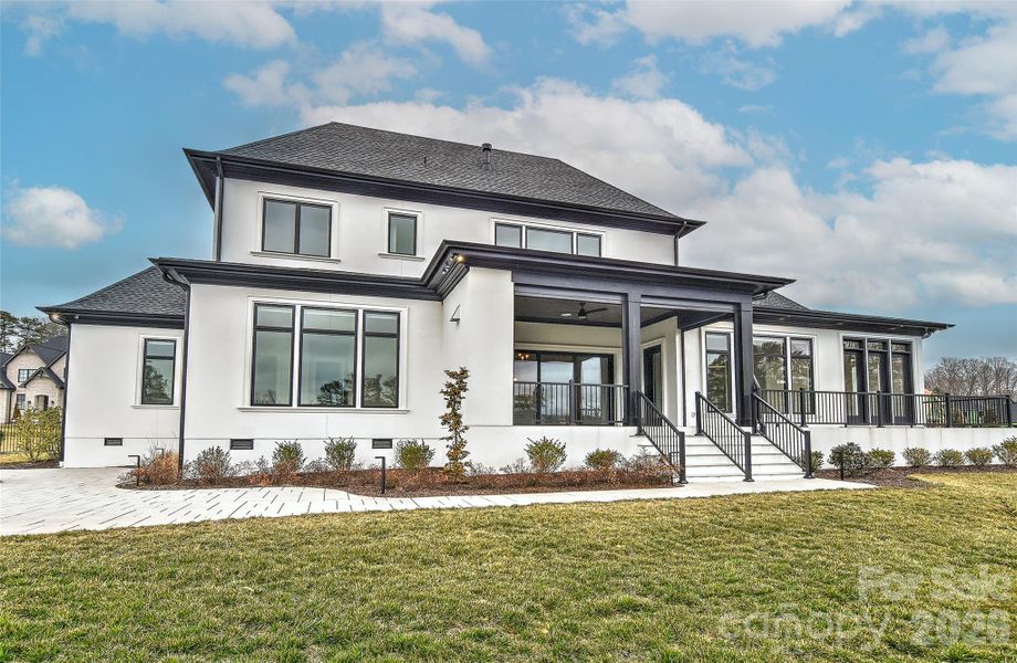 Front exterior of a new home in , Weddington, NC, highlighting curb appeal (Image 24). Front exterior of a new home in , Weddington, NC, highlighting curb appeal (Image 24).