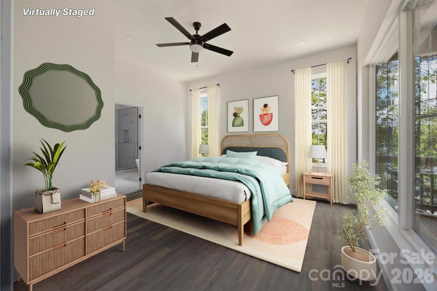 Furnished interior view inside a new home in , Morganton (Image 10).