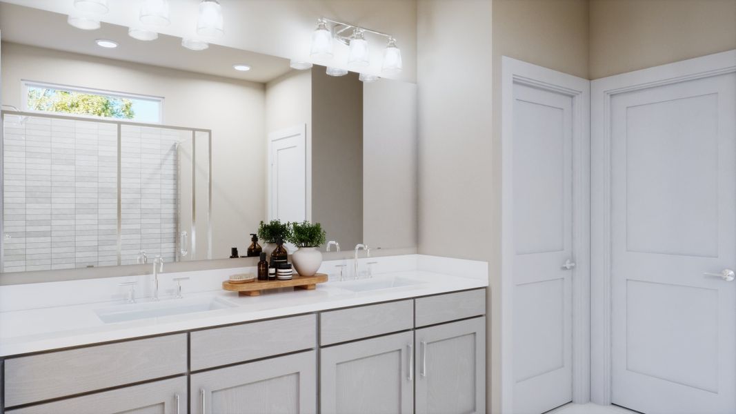 Furnished interior view inside a new home in Parkton Square, Kyle (Image 9).