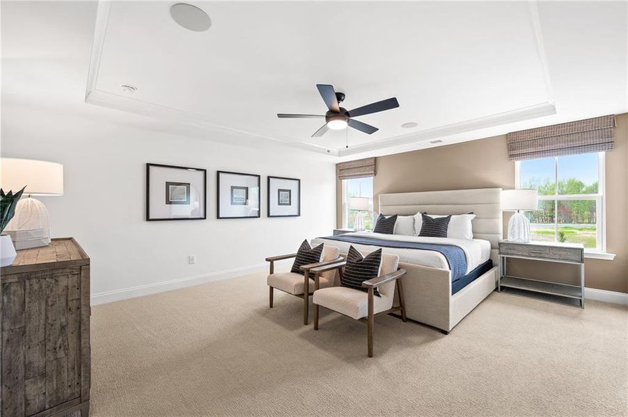 Furnished interior view inside a new home in Berkeley Mill, Cumming (Image 7). Furnished interior view inside a new home in Berkeley Mill, Cumming (Image 7).