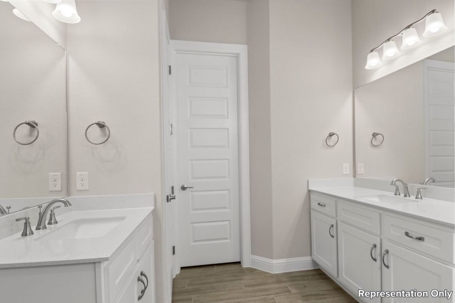 Representative furnished interior of a home built from the Cross Creek 2311 by Brohn Homes in Cross Creek, Cedar Park (Image 5).