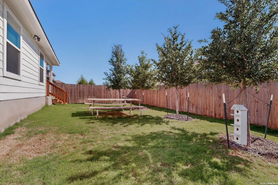 Exterior details and patio area of a home in Redbird Ranch, San Antonio (Image 25). Exterior details and patio area of a home in Redbird Ranch, San Antonio (Image 25).
