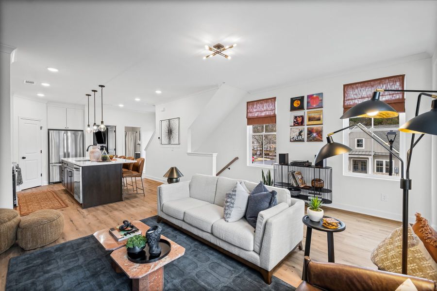 Representative furnished interior of a home built from the The Greenfield by JW Collection in The Village at River Green, Canton (Image 9).