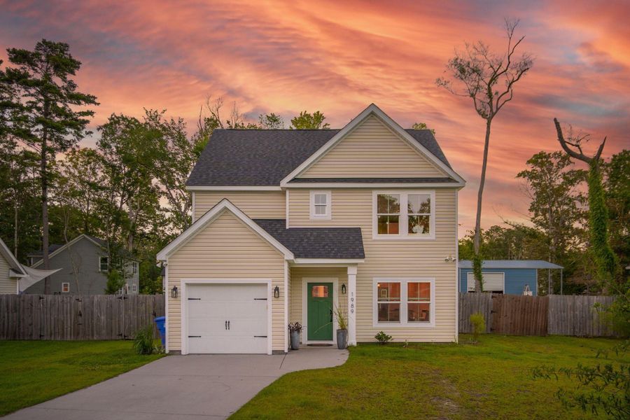 Front exterior of a new home in , Johns Island, SC, highlighting curb appeal (Image 26). Front exterior of a new home in , Johns Island, SC, highlighting curb appeal (Image 26).