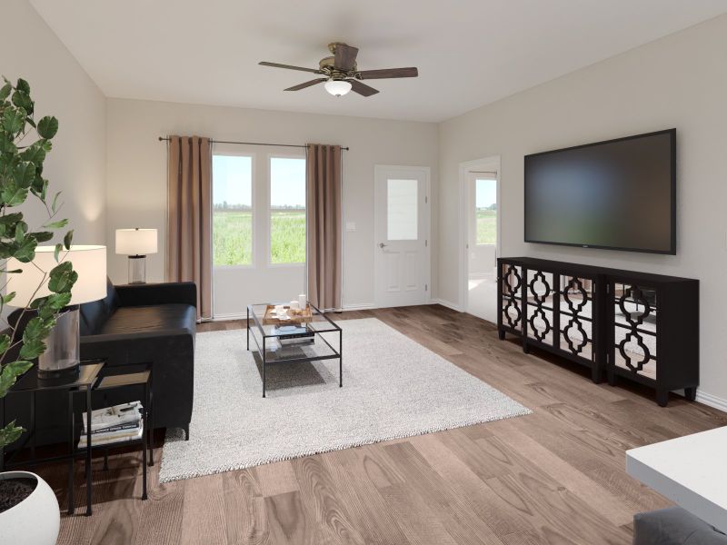 Furnished interior view inside a new home in Westmoor, Sherman (Image 3).