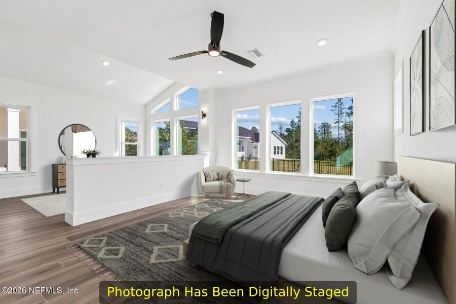 Furnished interior view inside a new home in Coral Ridge at Seabrook 80’, Ponte Vedra (Image 18).