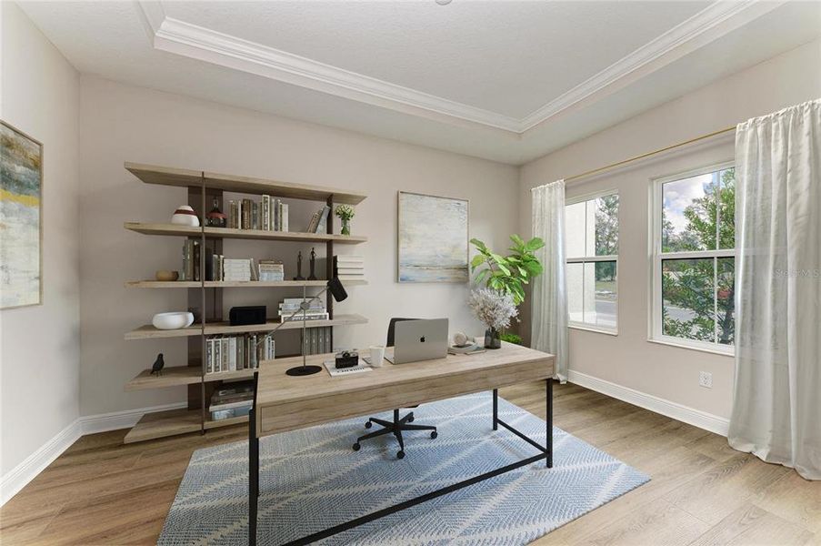 Furnished interior view inside a new home in Crestwood Estates, Valrico (Image 9).