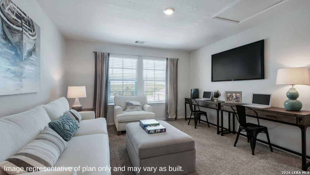 Furnished interior view inside a new home in Blue Ridge Ranch, San Antonio (Image 10).