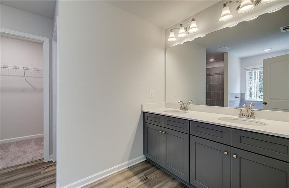Furnished interior view inside a new home in Enclave at Evergreen, Fairburn (Image 6).
