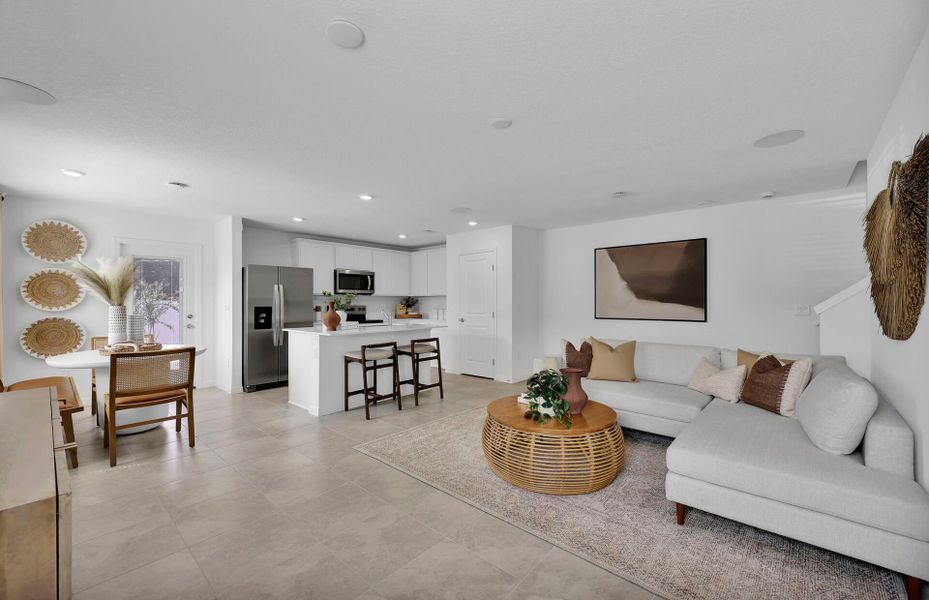 Furnished interior view inside a new home in Normandy Pines, Jacksonville (Image 1).