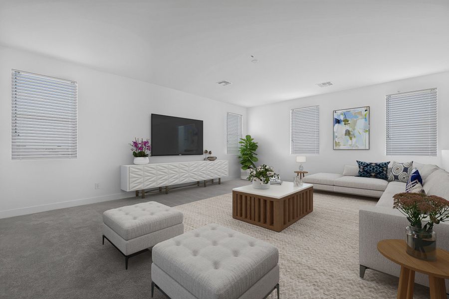 Furnished interior view inside a new home in The Grove at El Cidro, Goodyear (Image 12).