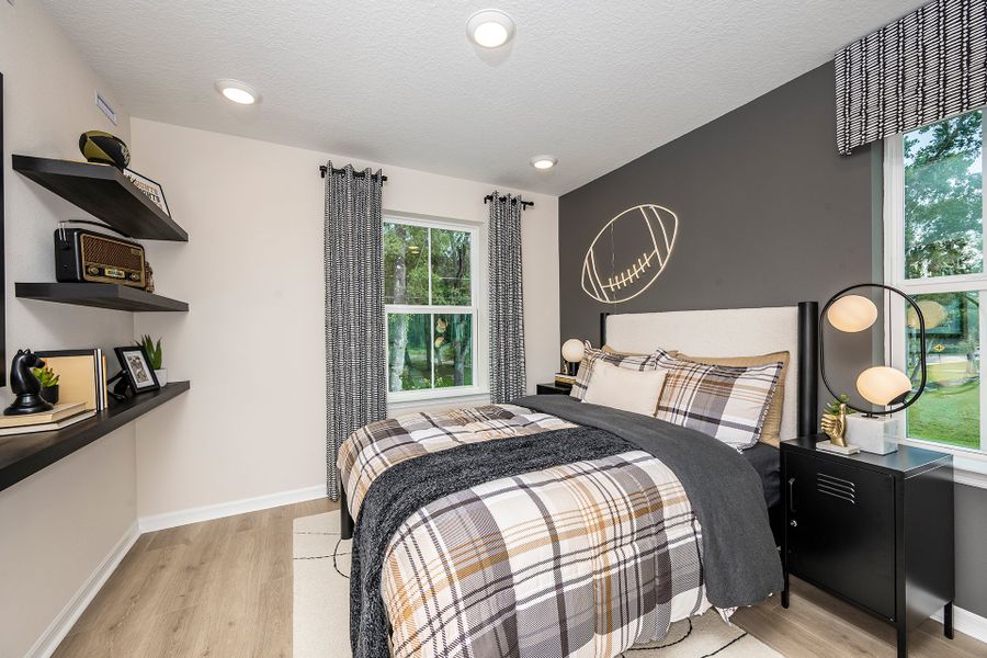 Furnished interior view inside a new home in Aulin Square, Oviedo (Image 18).