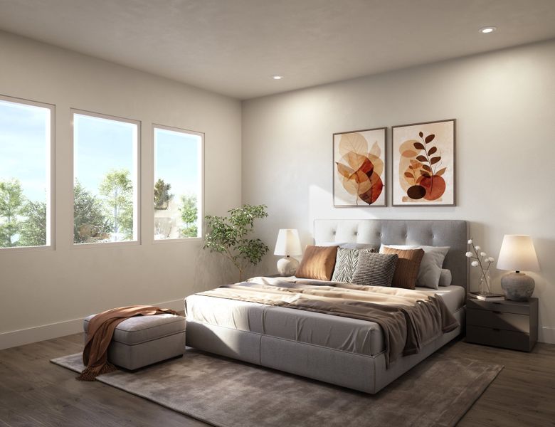 Lindstrom | DSLD Homes | Floorplan | Primary Bedroom Rendering
