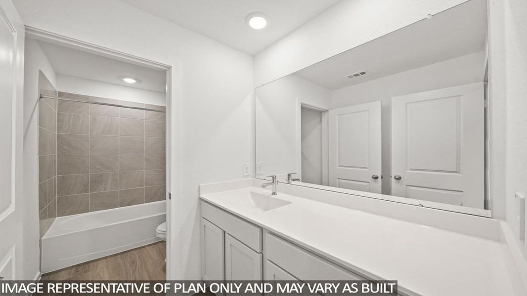 Furnished interior view inside a new home in New Waverly Station, New Waverly (Image 8).