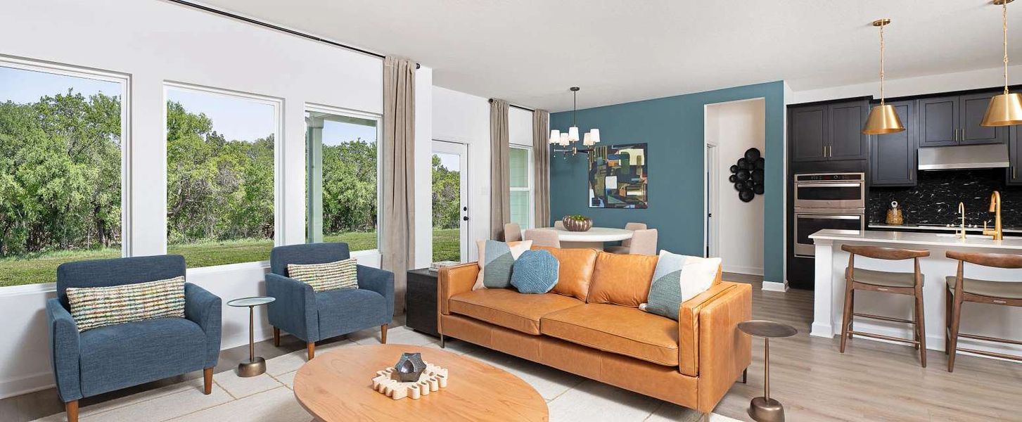 Representative furnished interior of a home built from the Gage by Ashton Woods in Saddlebrook Ranch, Schertz (Image 6).