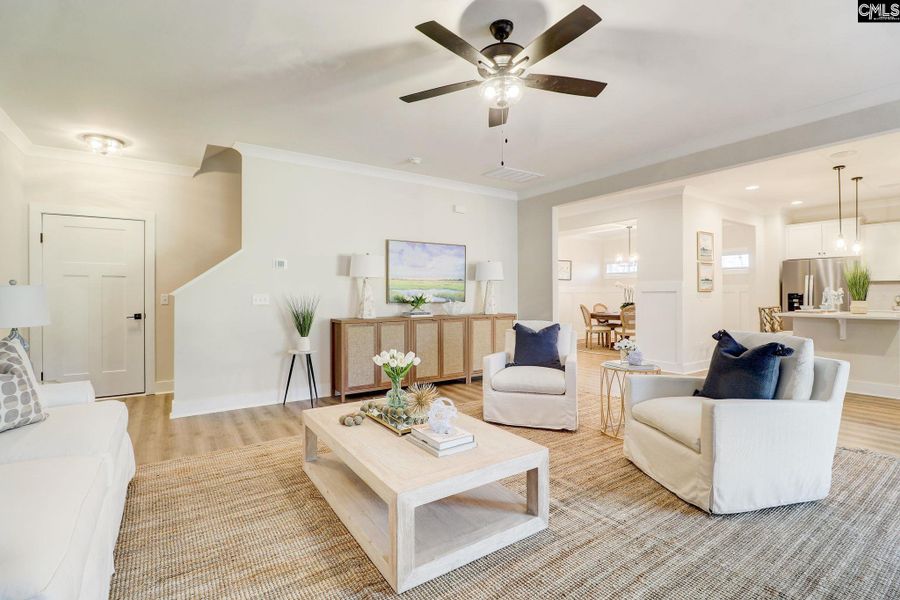 Furnished interior view inside a new home in Raglins Creek, Lugoff (Image 5). Furnished interior view inside a new home in Raglins Creek, Lugoff (Image 5).