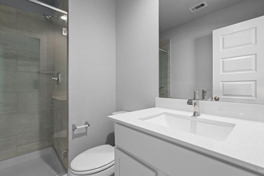 Furnished interior view inside a new home in Grand Oaks Village, Houston (Image 4). Furnished interior view inside a new home in Grand Oaks Village, Houston (Image 4).