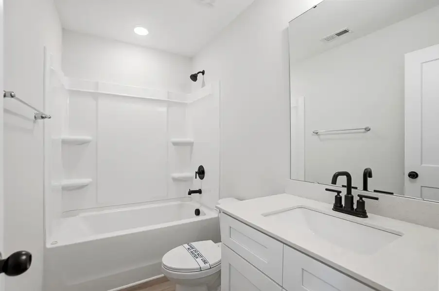 Furnished interior view inside a new home in Blythe Mill Townhomes, Waxhaw (Image 15). Furnished interior view inside a new home in Blythe Mill Townhomes, Waxhaw (Image 15).