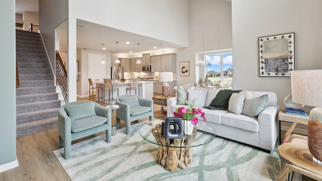 Representative furnished interior of a home built from the Magnolia by Brightland Homes in Hulen Trails, Fort Worth (Image 6).